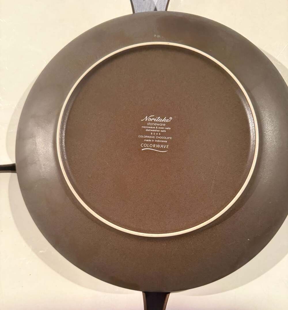 Noritake Colorwave Chocolate Dinner Plate 8046 Set of 5